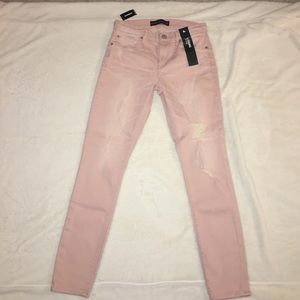 Light pink jeggings from Express 8R
