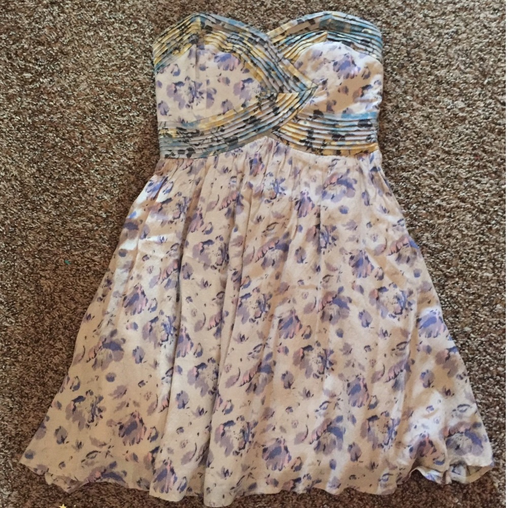 Kimchi Blue Floral Strapless Dress