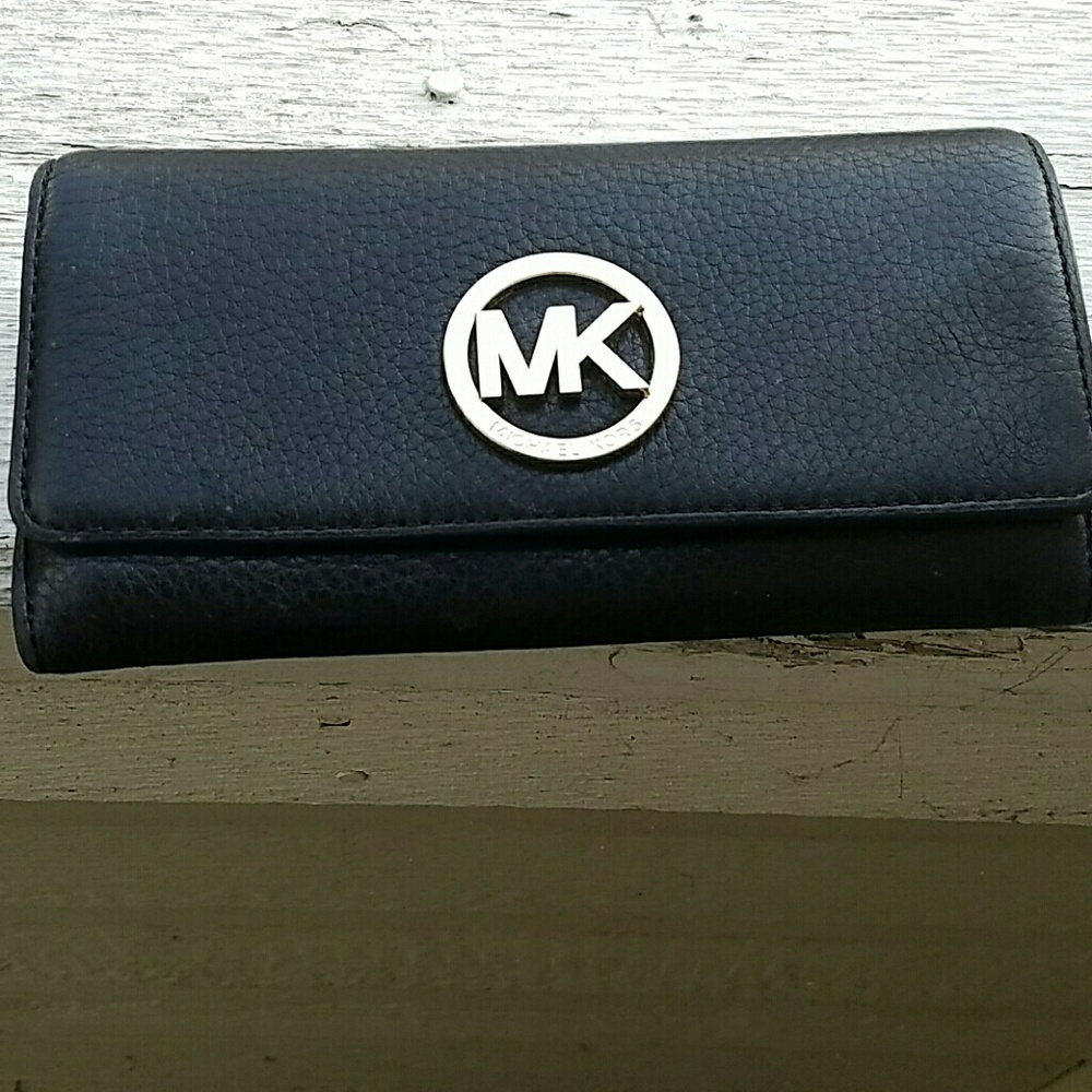 Mk leather wallet