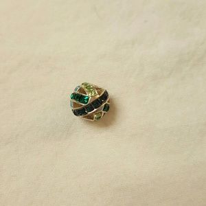 HOLDAuthentic Chamilia Swarovski blue & green bead