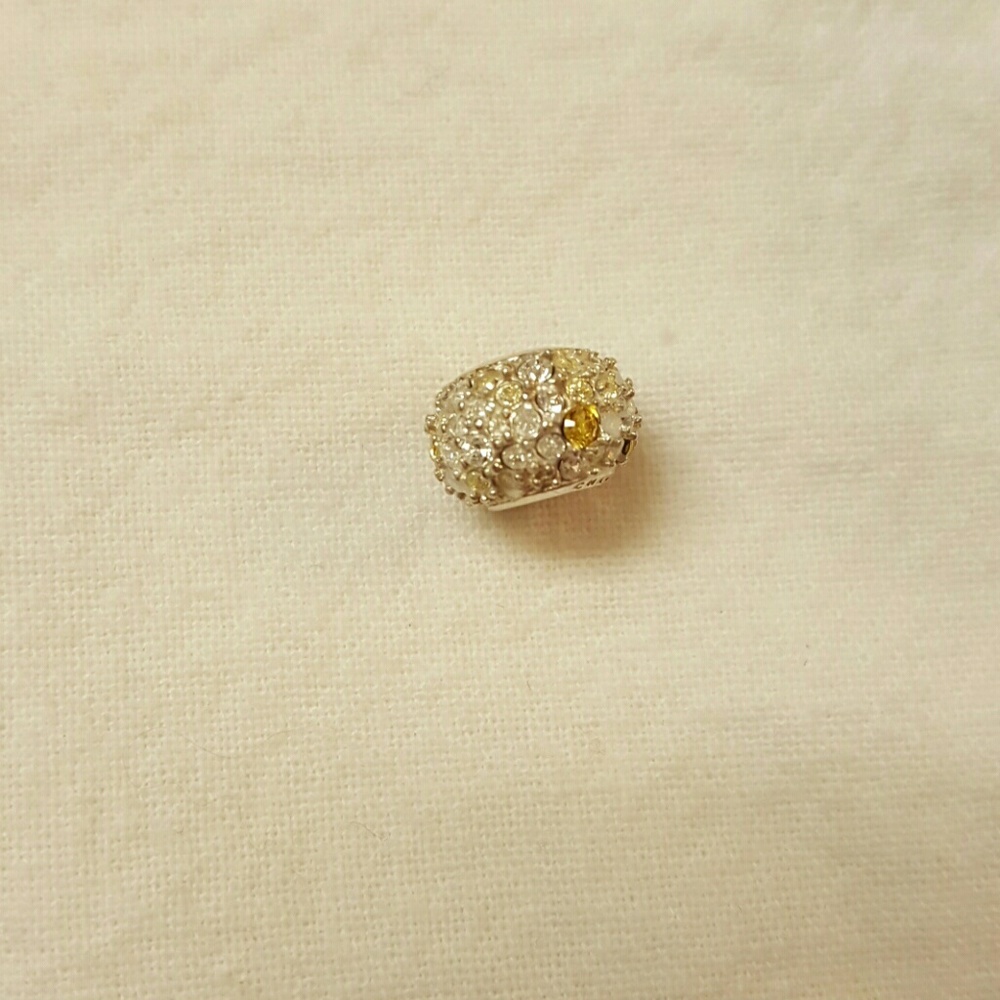 Authentic Chamilia Swarovski yellow clear crystals