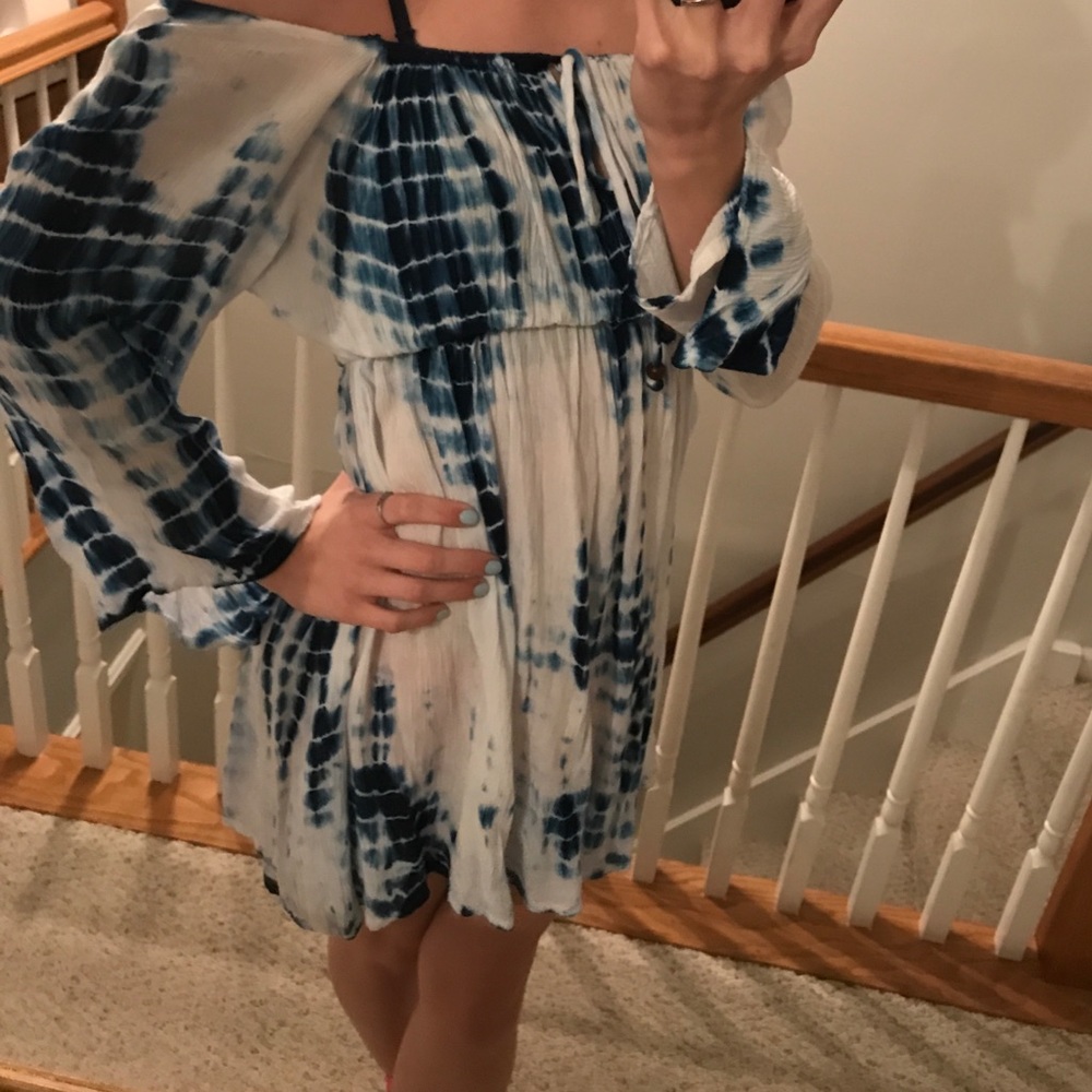 Blue Tie Dye Dress