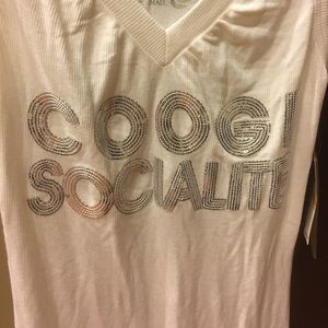 COOGI T shirt./tank top with Sequins.