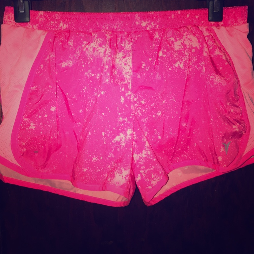 Pink athletic shorts