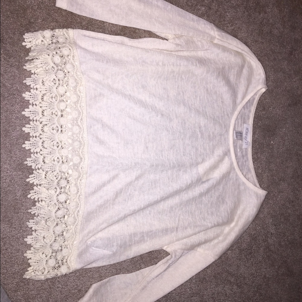 forever 21 lace shirt