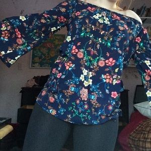 Off the shoulder bohemian flowy top