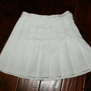 American Apparel White Tennis Skirt