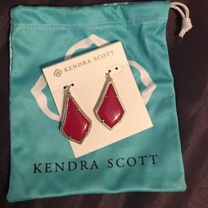 Red Kendra Scott Earrings