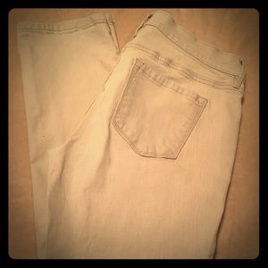 Ann Taylor Loft pin striped jeans size 8