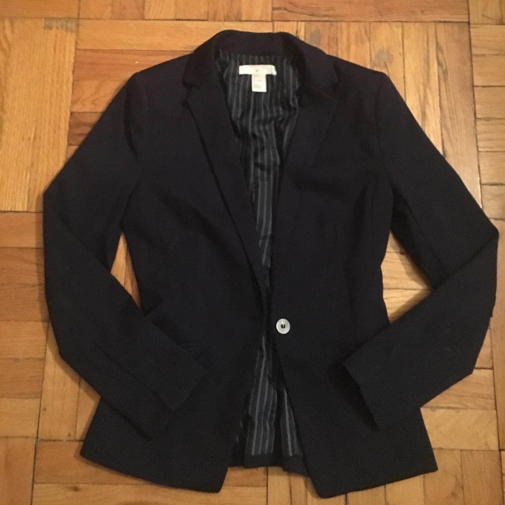 H&M Navy Blue Blazer