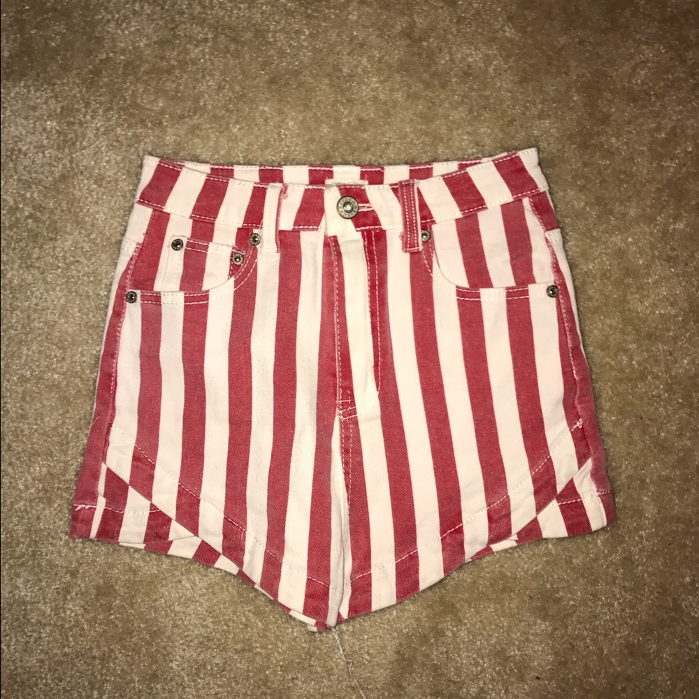 John Galt Striped Shorts