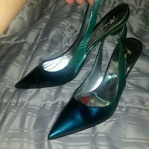 Ombre blue stilettos