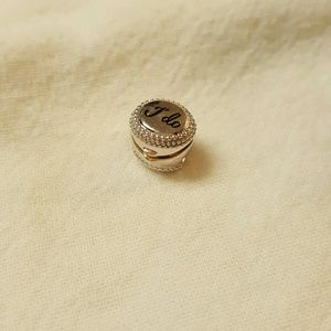 Authentic Chamilia "I do" ring box Swarovski bead