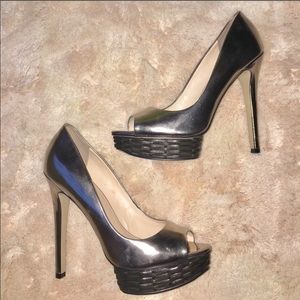 Boutique 9 Metallic Platform Heels Sz 8.5