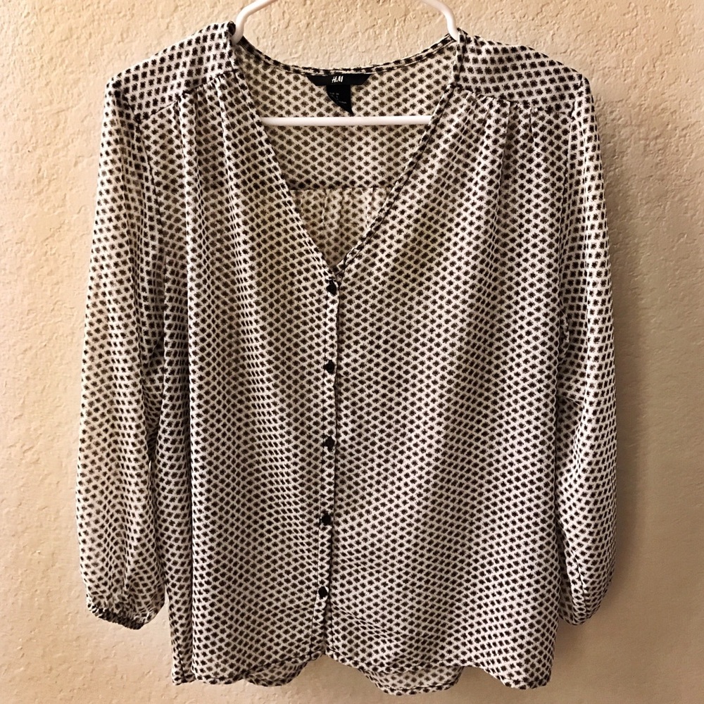 Sheer H&M top. Dress up or down!