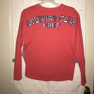 Country club prep long sleeve tee, youth XL