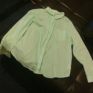 Light green see through flannel