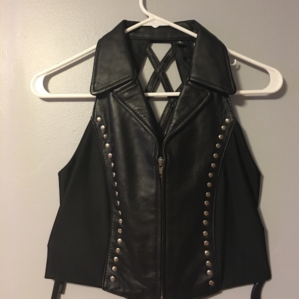 100% Leather Vest