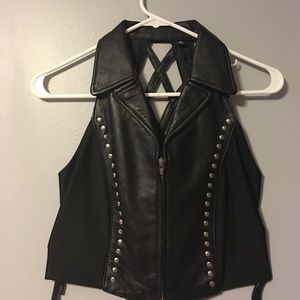 100% Leather Vest