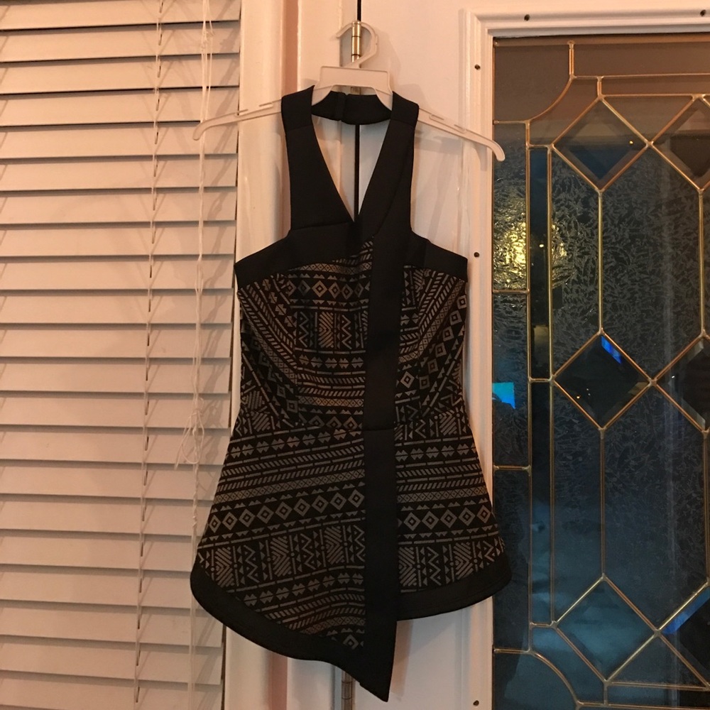 Asymmetrical Peplum top