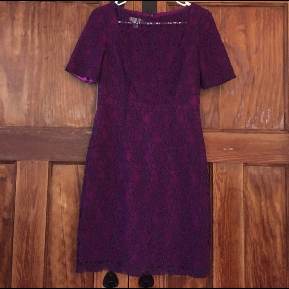 Pink & Purple Lace Dress