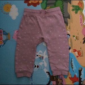H&M pink heart pants