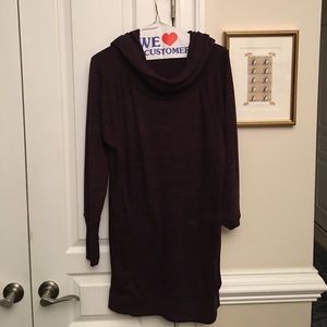 Sweater dress with hood!