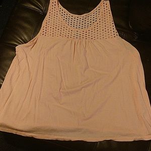 Pretty pink tank top blouse