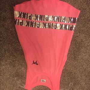 Pink brand tank top