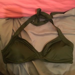 Pink Swim top Olive green 💚