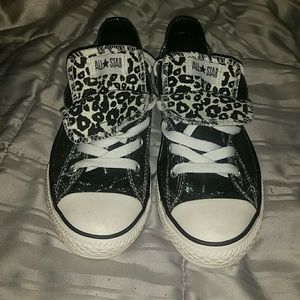 Leopard shimmer converse