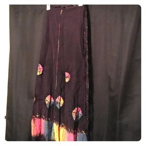 Shoreline Tie Dye wrap skirt