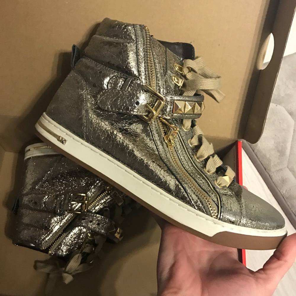 Gold studded Michael Kors High tops