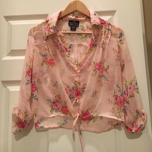 Floral crop top