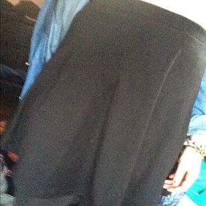 Simple black skater skirt