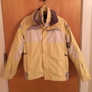 Yellow North Face Women's Ski Coat