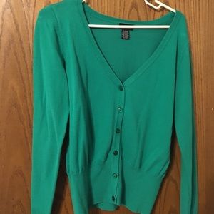Rue21 green cardigan