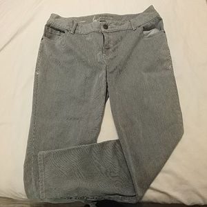 Lane Bryant Seersucker Skinny Jeans Size 18