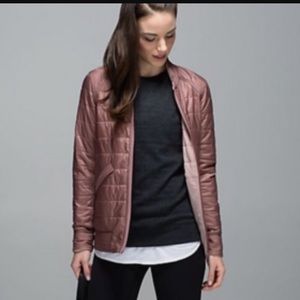 Lululemon bomb bomber jacket - bark berry