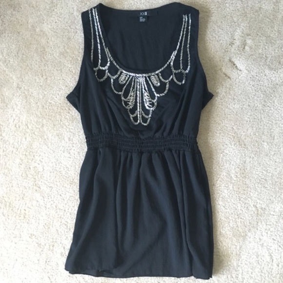 Forever 21 Tops - XXI Beaded peplum top