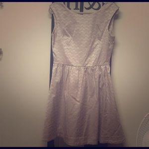 H&M Tan printed A-Line Dress. NWT. size 10
