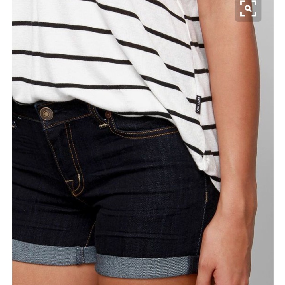 Summer Dark Denim Shorts