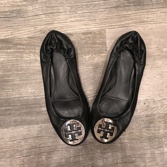 Tory Burch Shoes - Tory Burch Black Riva Flats Tory Burch Shoes - Tory Burch Black Riva Flats