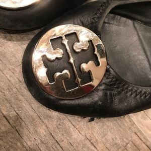 Tory Burch Shoes - Tory Burch Black Riva Flats Tory Burch Shoes - Tory Burch Black Riva Flats