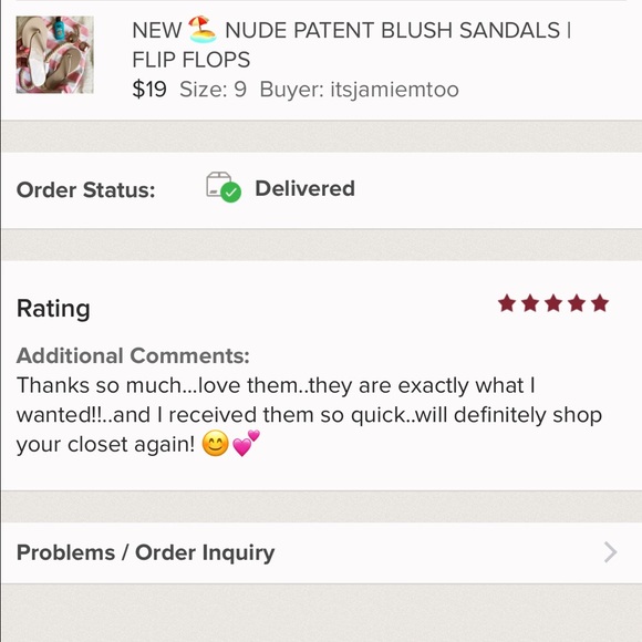 NEW π NUDE PATENT BLUSH SANDALS | FLIP FLOPS - Picture 7 of 7