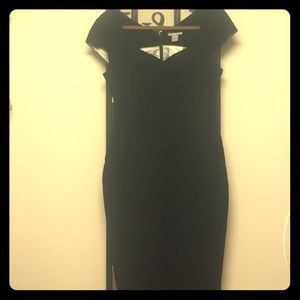 H&M black pencil work dress w/ cap sleeves. NWT