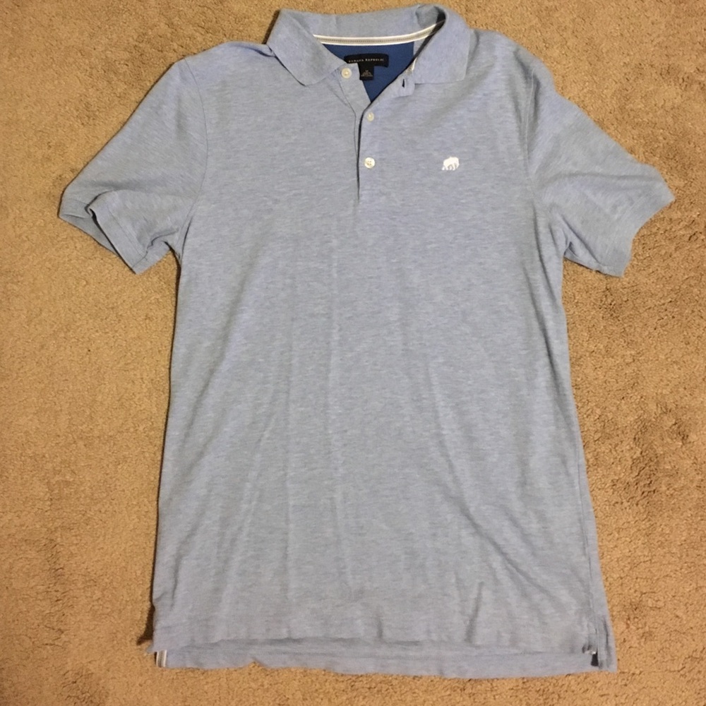 Banana Republic Light Blue Polo Shirt Size M