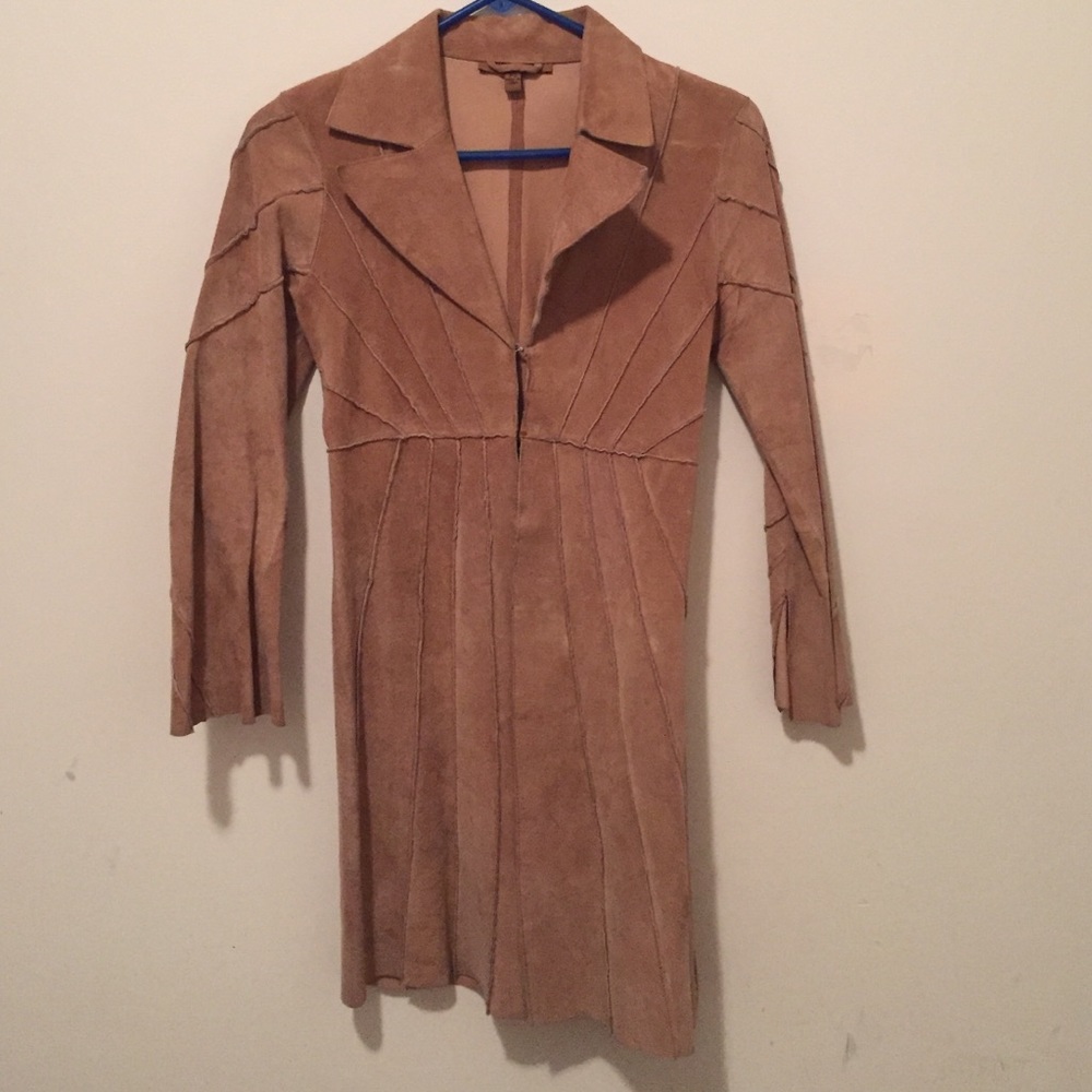 100% Tan Leather Arden B. Coat