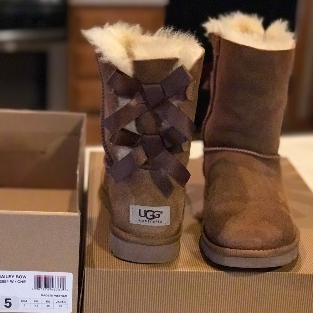 Uggs Bailey Bows Boots Chestnut Brown