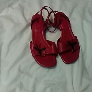 Ecco Red Sandals SZ 7